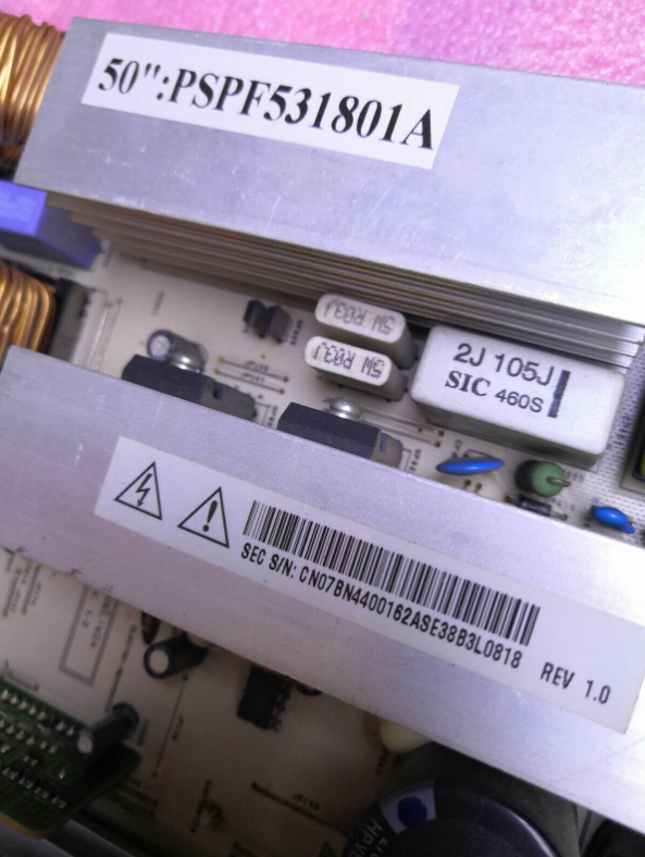 SAMSUNG HPT5054X/XAA POWER SUPPLY BOARD PSPF531801A BN44-00162A
